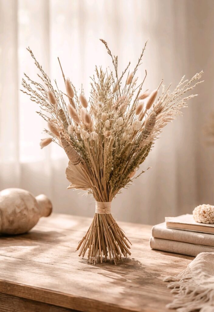 Droogbloemen boeket - cozy home