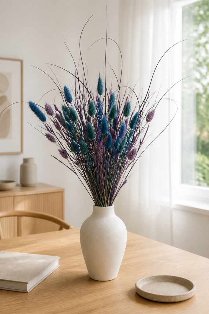 Droogbloemen boeket - Smurf